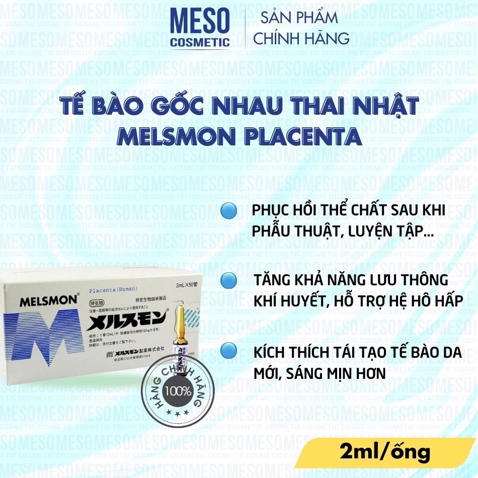 Tế bào gốc nhau thai Melsmon Placenta Nhật Bản